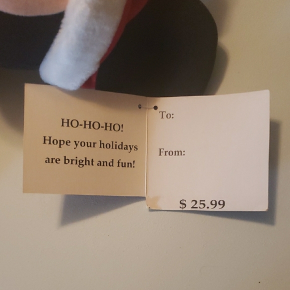 Mattel Holiday Mickey Mouse Plush with Santa Hat - Picture 3 of 6